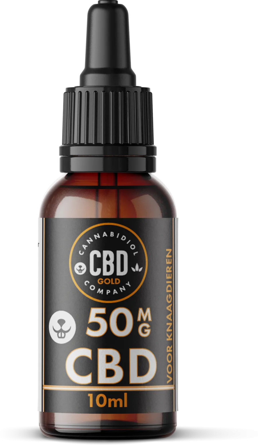 Cannabidiol Company Gold CBD olie voor konijnen en knaagdieren, flesje 50 mg